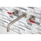 Kingston Brass KS6028CKL Wall Mount Tub Faucet, Brushed Nickel KS6028CKL - alternate 3